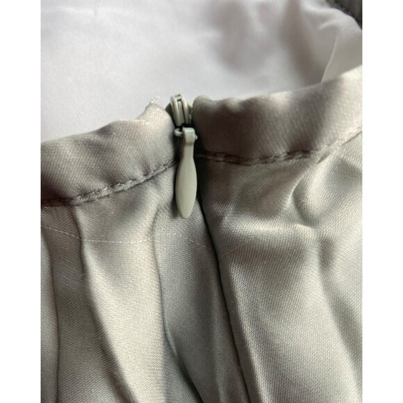 Chicos Dip Dye Crinkle Pleated Maxi Skirt Size XL Green Ombre Lined Coastal Boho - Picture 3 of 8